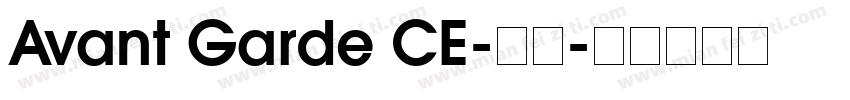 Avant Garde CE-粗体字体转换